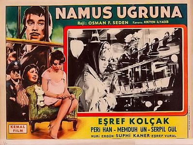 Serpil Gül, Peri Han, and Esref Kolçak in For Chastity (1960)