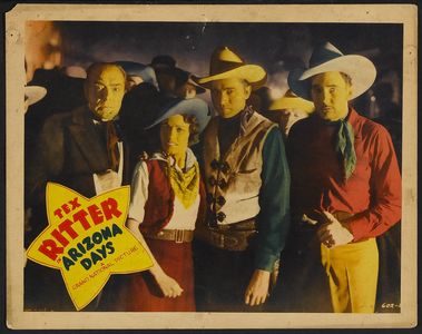 William Faversham, Salty Holmes, Tex Ritter, and Eleanor Stewart in Arizona Days (1937)