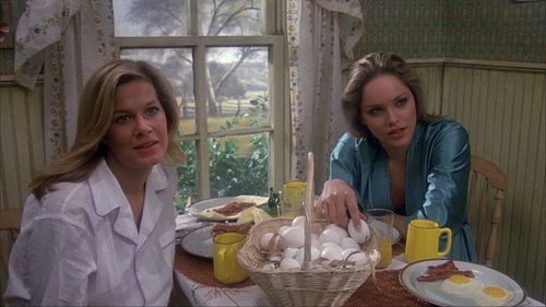 Sharon Stone and Susan Buckner in Deadly Blessing (1981)