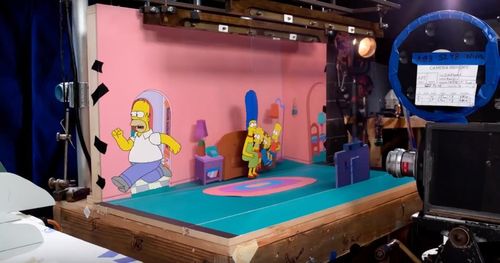 Simpsons Robot Chicken couch gag