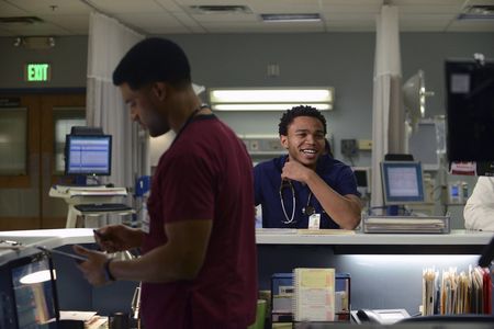 Robert Bailey Jr. and James Roch in The Night Shift (2014)
