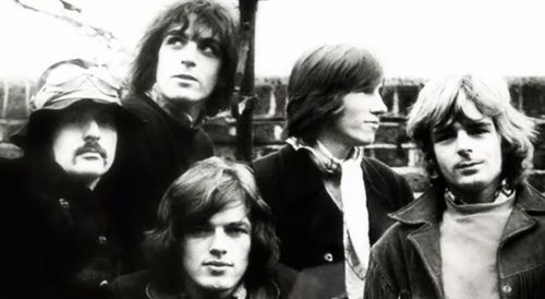 Syd Barrett, David Gilmour, Nick Mason, Roger Waters, Richard Wright, and Pink Floyd in The Pink Floyd Story: Which One'