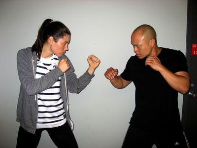 Squaring off with Jessica Biel