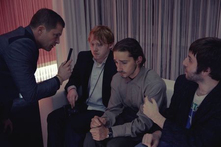 Til Schweiger, James Buckley, Rupert Grint, and Shia LaBeouf in Charlie Countryman (2013)