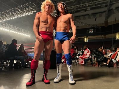 Ric Flair and Kerry Von Erich Young Rock