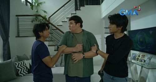 Radson Flores, Miguel Tanfelix, and Matt Lozano in Voltes V: Legacy (2023)