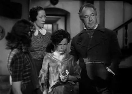 Rex Downing, Cecil Kellaway, Flora Robson, and Sarita Wooton in Wuthering Heights (1939)