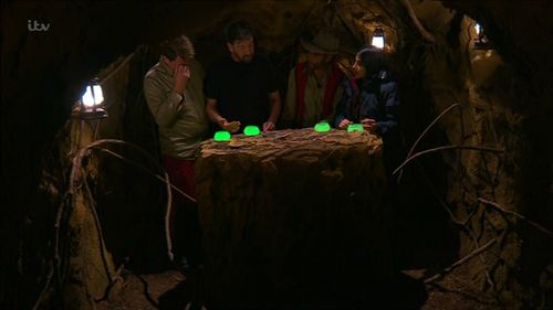 John Barrowman, Nick Knowles, Sair Khan, and Malique Thompson-Dwyer in I'm a Celebrity, Get Me Out of Here! (2002)