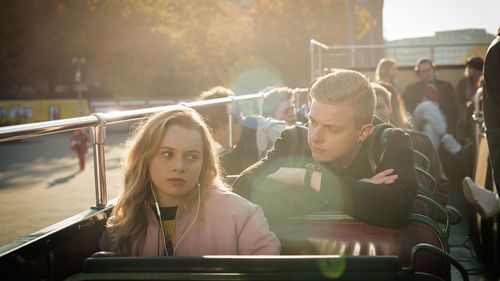 Luna Wedler and Jonas Ems in The Most Beautiful Girl in the World (2018)