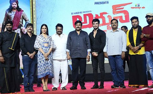 Nikhil Siddharth and Lavanya Tripathi at an event for Arjun Suravaram (2019)