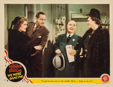 Melvyn Douglas, Dick Elliott, Norma Shearer, and Nella Walker in We Were Dancing (1942)