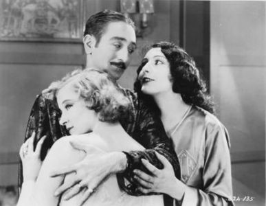 Arlette Marchal, Adolphe Menjou, and Greta Nissen in Blonde or Brunette (1927)