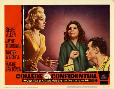 Elisha Cook Jr., Pamela Mason, and Mamie Van Doren in College Confidential (1960)