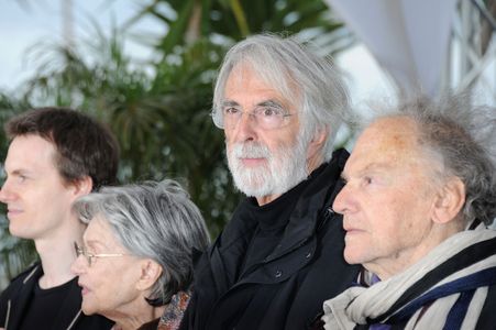 Jean-Louis Trintignant, Michael Haneke, Emmanuelle Riva, and Alexandre Tharaud at an event for Amour (2012)