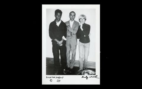 Jean Michel Basquiat, Francesco Clemente, and Andy Warhol