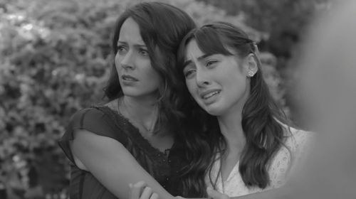 Amy Acker and Jillian Morgese in Much Ado About Nothing (2012)
