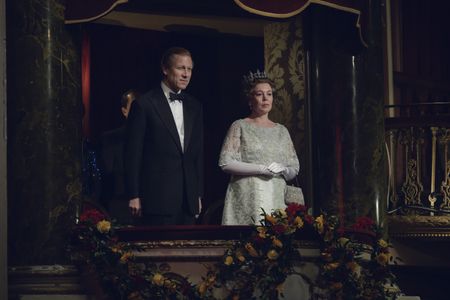 Tobias Menzies and Olivia Colman in The Crown (2016)