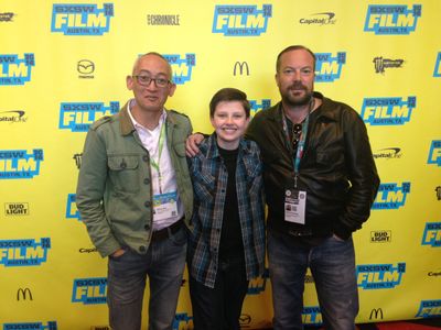 With Simon Rumley, director, and Milton Kam, director of photography, at SXSW screening of 