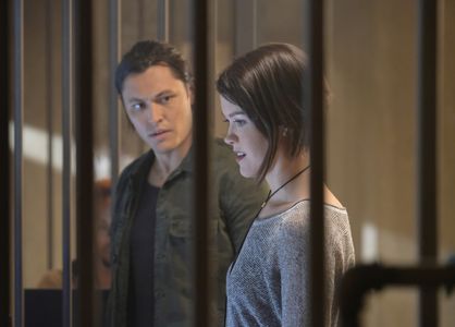 Blair Redford and Hayley Lovitt in The Gifted (2017)