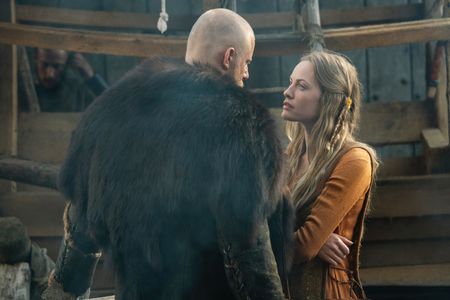 Alexander Ludwig and Lucy Martin in Vikings (2013)
