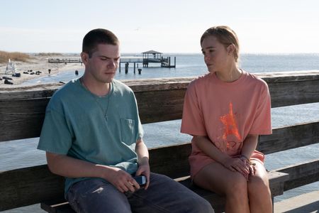 Elle Fanning and Colton Ryan in The Girl from Plainville (2022)