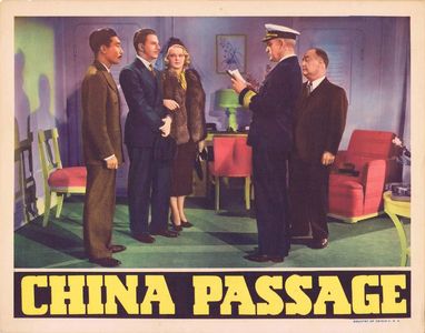 Philip Ahn, Dick Elliott, Vinton Hayworth, Frank M. Thomas, and Constance Worth in China Passage (1937)