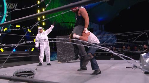 Kenny Omega and Jonathan Good in All Elite Wrestling: Revolution (2021)