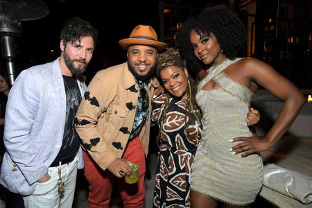 John Patrick Amedori, Yvette Nicole Brown, Justin Simien, and Antoinette Robertson at an event for Dear White People (20