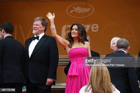 Roger Allers and Salma Hayek at CANNES Film Festival