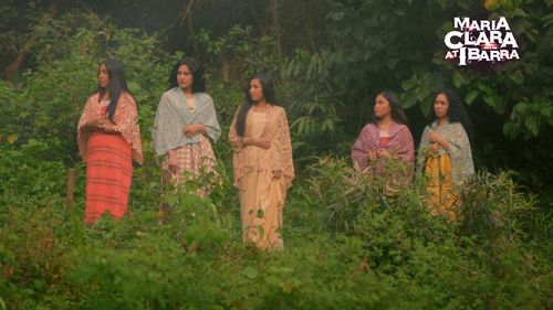 Jeniffer Maravilla, Ira Ruzz, Julie Anne San Jose, Karenina Haniel, and Hannah Precillas in Maria Clara and Ibarra (2022