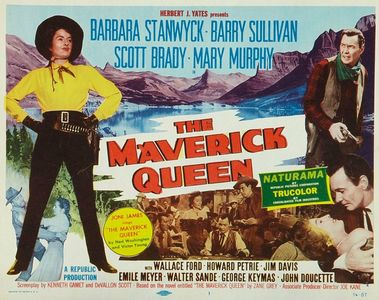 Barbara Stanwyck, Mary Murphy, and Barry Sullivan in The Maverick Queen (1956)