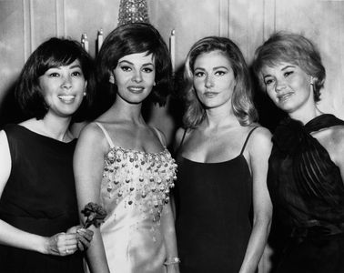 Liselotte Pulver, Elga Andersen, Michèle Mercier, and Miiko Taka in A Global Affair (1964)