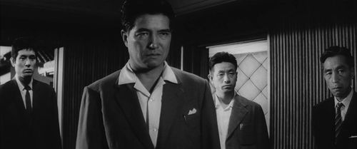 Tôru Abe, Seiji Miyaguchi, and Tatsuya Nakadai in The Inheritance (1962)