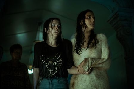 Julie Matthews, Catalina Sandino Moreno, and Hannah Cheramy in From: The Way Things Are Now (2022)
