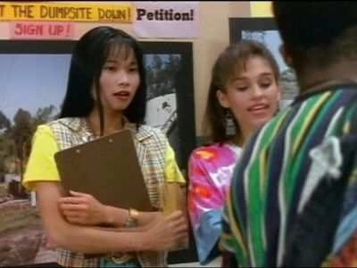Amy Jo Johnson and Thuy Trang in Mighty Morphin Power Rangers (1993)