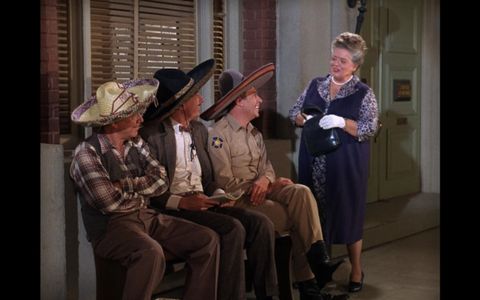 Frances Bavier, Jack Dodson, Andy Griffith, and Paul Hartman in The Andy Griffith Show (1960)