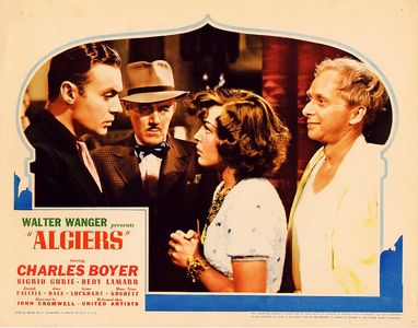 Charles Boyer, Charles D. Brown, Ben Hall, and Joan Woodbury in Algiers (1938)