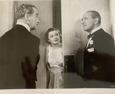 Myrna Loy, Albert Conti, and Reginald Mason in Topaze (1933)