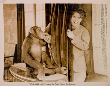 Syd Chaplin and Akka the Chimp in The Missing Link (1927)