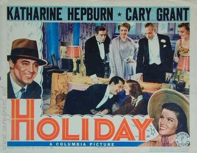 Cary Grant, Katharine Hepburn, Edward Everett Horton, Jean Dixon, Doris Nolan, and Henry Kolker in Holiday (1938)