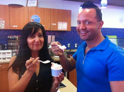 Linda Sorrentino & Maximo Sorrentino are making fresh frozen custard & making ice cream cakes while filming in New Jerse