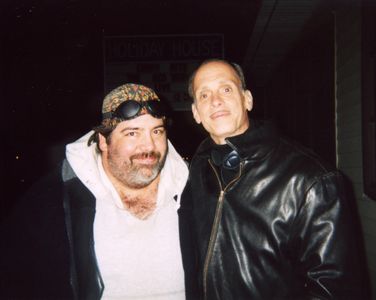 With director John Waters on the set of 