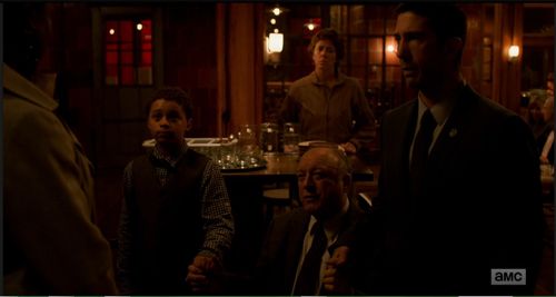 David Schwimmer, John Doman, Vickie Warehime, and Elijah Jacob in Feed the Beast (2016)