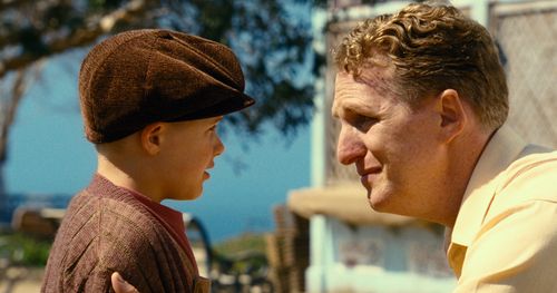 Michael Rapaport and Jakob Salvati in Little Boy (2015)