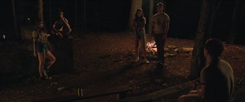 Ehad Berisha, Olivia Helaine, John Pope, Justin Andrew Davis, and Peyton Michelle Edwards in She Came from the Woods (20
