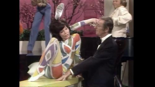 Dick Martin and April Tatro in Rowan & Martin's Laugh-In (1967)