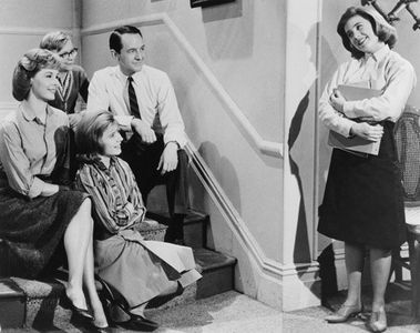 Patty Duke, Jean Byron, Paul O'Keefe, and William Schallert in The Patty Duke Show (1963)