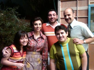 Maz Jobrani, Marjan Neshat, and Hrach Titizian in Funny in Farsi (2010)