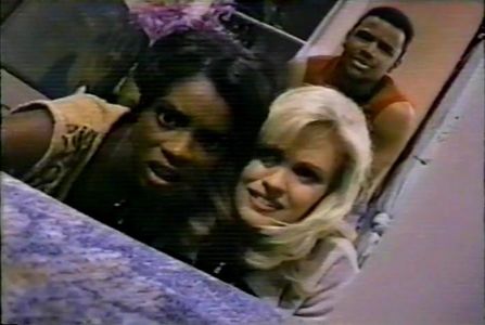 Kristin Bauer van Straten, Rose Jackson, and Dondré T. Whitfield in The Crew (1995)