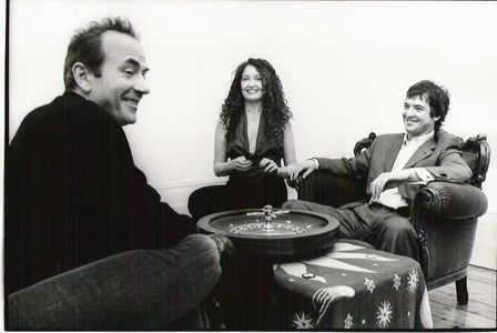 Hugh Cornwell, Ras Barker, and Annette Ross in Somewhere (2005)